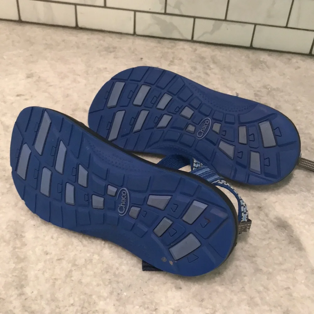 Chaco Swell Eclipse Sandal Kids Junior Size 6 Blue Z1 Ecotread Excellent - Picture 7 of 9